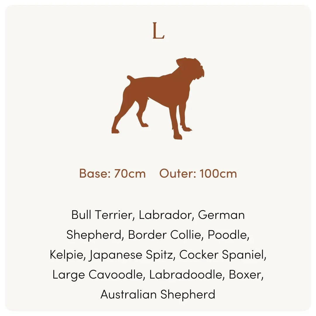 Luxury Boucle Dog Bed